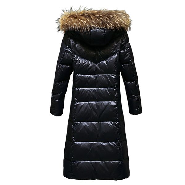 women's down & parkas jacket winter real raccoon fur collar hooded long slim warm parka overcoat plus size women white duck coat, Black
women's down & parkas jacket winter real raccoon fur collar hooded long slim warm parka overcoat plus size women white duck coat, Black