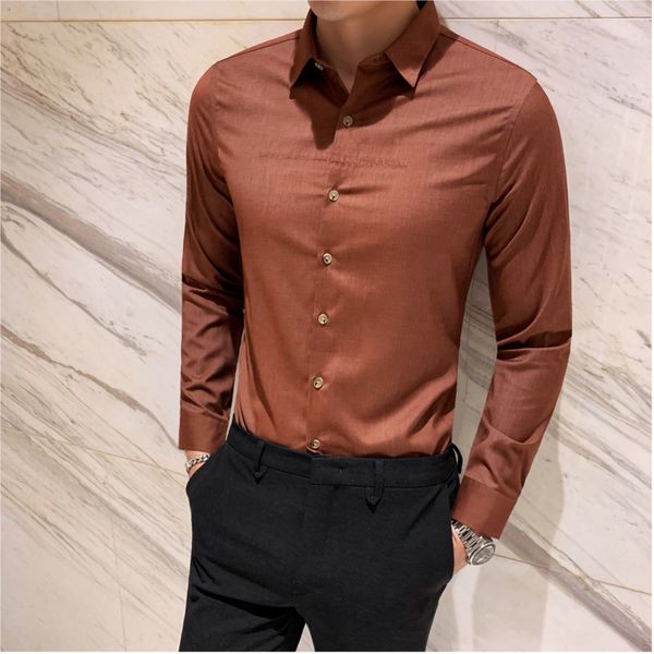 2019autumn and winter new korean version of the trend of wild long-sleeved shirt fashion casual shirt slim bottoming -3xl, White;black
2019autumn and winter new korean version of the trend of wild long-sleeved shirt fashion casual shirt slim bottoming -3xl, White;black