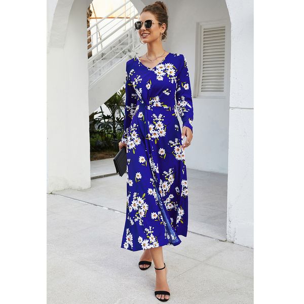 2019 new autumn and winter long-sleeved v-neck long-sleeved dress put on a large printing wholes, Black;gray
2019 new autumn and winter long-sleeved v-neck long-sleeved dress put on a large printing wholes, Black;gray