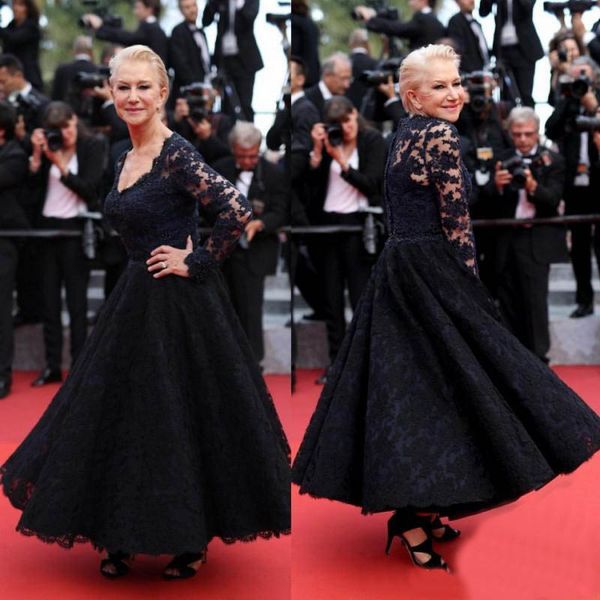 film festival mother of the bride groom gowns sleeves v neck ankle length plus size navy lace for wedding evening party dresses, Black;red
film festival mother of the bride groom gowns sleeves v neck ankle length plus size navy lace for wedding evening party dresses, Black;red