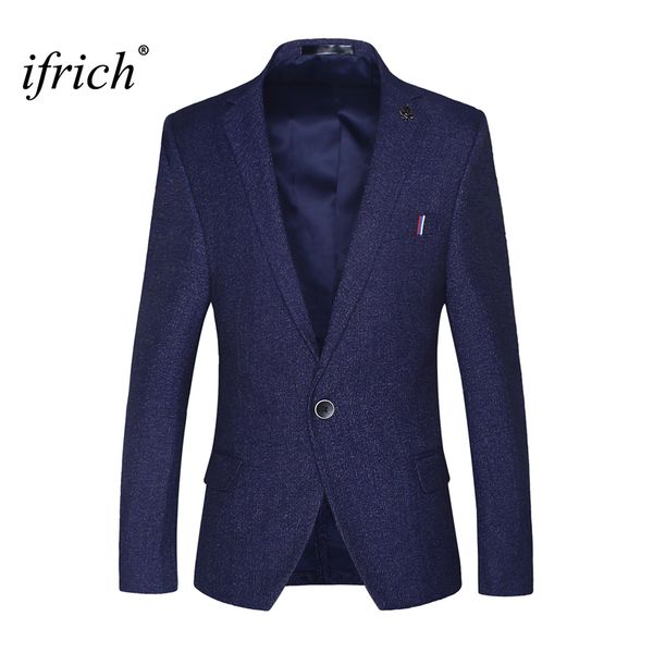 ifrich mens blazer casual business suit men only jacket brand fashion slim fit men's classic smart blazer for wedding male coat, White;black
ifrich mens blazer casual business suit men only jacket brand fashion slim fit men's classic smart blazer for wedding male coat, White;black