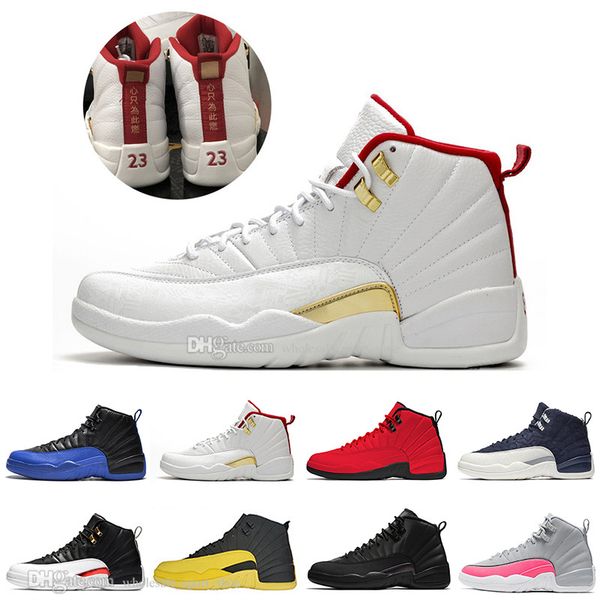 New 12s FIBA Reverse Taxi Bumblebee Mens Basketball Shoes Michigan Game Royal Bordeaux Dark Grey WNTR Michigan men sports sneakers designer
New 12s FIBA Reverse Taxi Bumblebee Mens Basketball Shoes Michigan Game Royal Bordeaux Dark Grey WNTR Michigan men sports sneakers designer