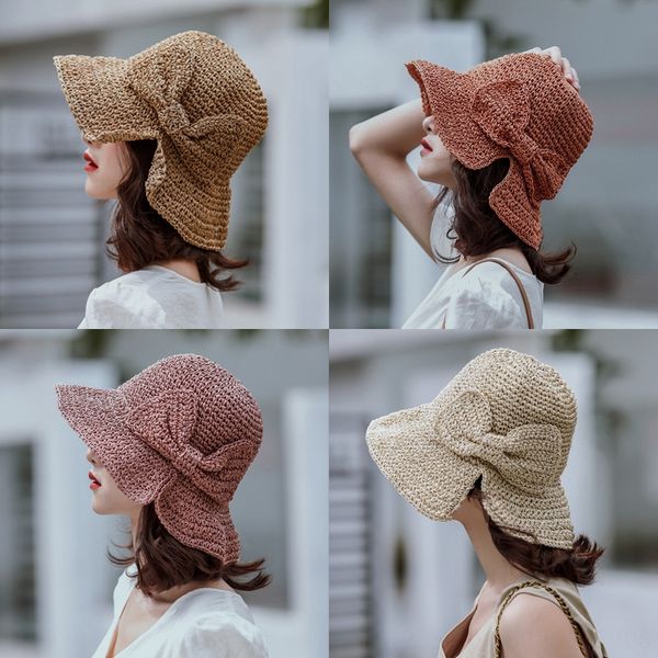 female summer travel sun small edge fisherman simple bow bucket bucket butterfly fisherman hat dome casual sun hat, Blue;gray
female summer travel sun small edge fisherman simple bow bucket bucket butterfly fisherman hat dome casual sun hat, Blue;gray