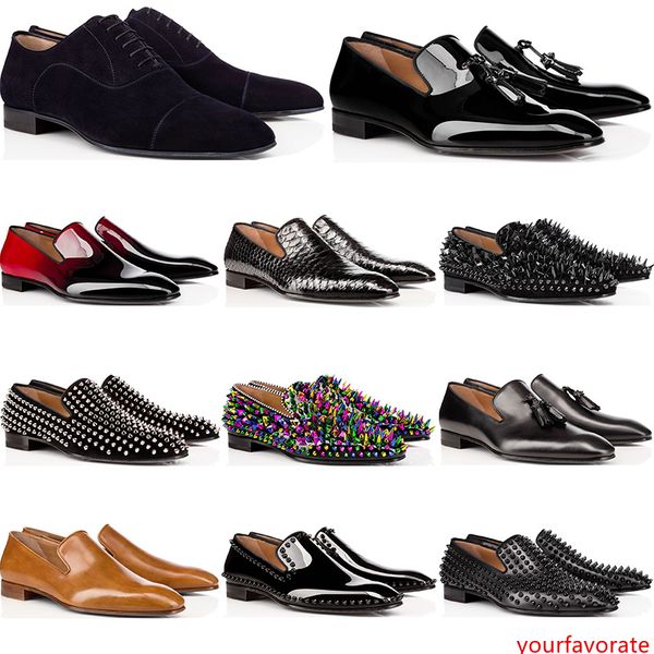 luxury mens designer shoes loafers casual black red spike patent leather slip on dress wedding flats bottoms business party sneakers
luxury mens designer shoes loafers casual black red spike patent leather slip on dress wedding flats bottoms business party sneakers