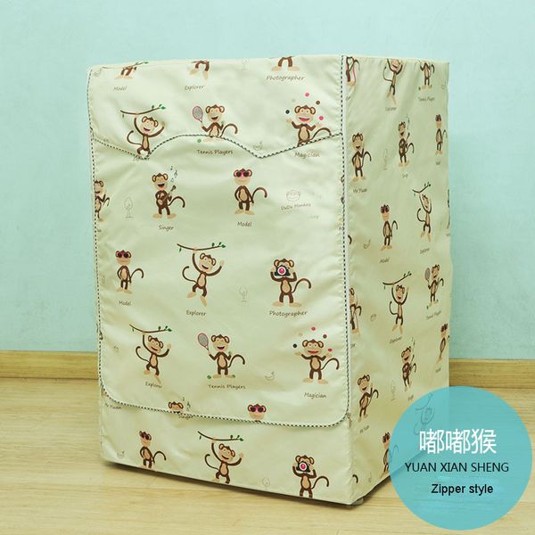 thick waterproof sunscreen washing machine cover monkey pattern dust covers home drum washing machine protective case
thick waterproof sunscreen washing machine cover monkey pattern dust covers home drum washing machine protective case