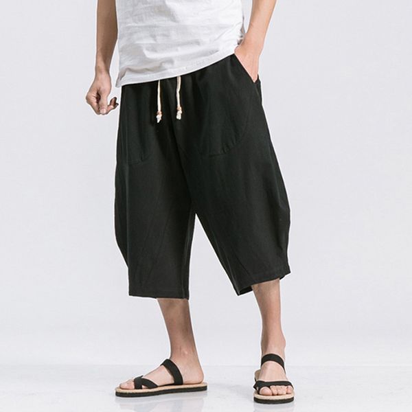fashion mens summer breathable joggers cotton linen pants solid color calf length baggy loose drawstring casual pants men, Black
fashion mens summer breathable joggers cotton linen pants solid color calf length baggy loose drawstring casual pants men, Black