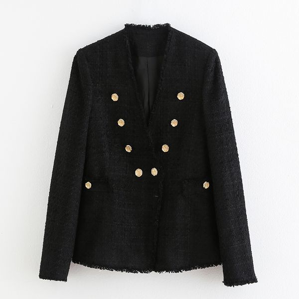 harada v neck tweed blazers women fashion casual double breasted jackets women elegant long seeve suits female ladies ka, White;black
harada v neck tweed blazers women fashion casual double breasted jackets women elegant long seeve suits female ladies ka, White;black