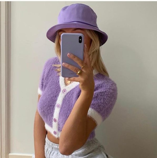 2020 spring korean sweater women vintage pink cardigan knitted cute sweater punk crop knit korean cardigans cute purple, White
2020 spring korean sweater women vintage pink cardigan knitted cute sweater punk crop knit korean cardigans cute purple, White