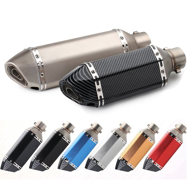 

motorcycle exhaust muffler 51mm 61mm with db killer moto escape pipe for benelli tnt 1130 trk 502 600 tnt 125 502c 250 600i