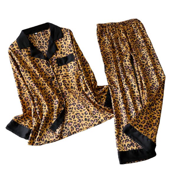 leopard pyjamas women stripe satin pajamas sets 2019 new spring long sleeve 2 pcs suit casual silk home clothing sleepwear, Black;red
leopard pyjamas women stripe satin pajamas sets 2019 new spring long sleeve 2 pcs suit casual silk home clothing sleepwear, Black;red
