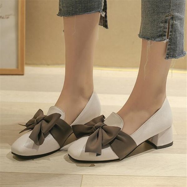 new women pumps fashion bowknot chunky low heels single shoes thick heel small leather shoes women's zapato mujer a503, Black
new women pumps fashion bowknot chunky low heels single shoes thick heel small leather shoes women's zapato mujer a503, Black