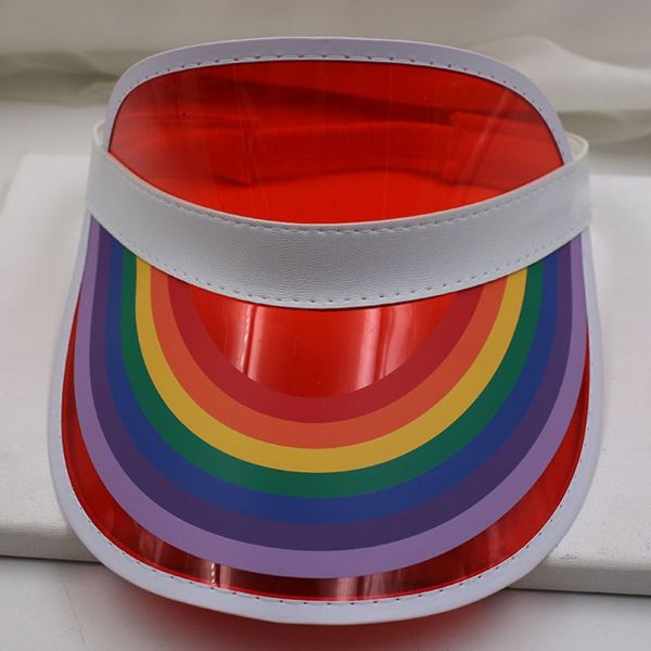 women men summer plastic sun visor hat rainbow bridge print empty transparent uv protection hip hop tennis elastic beach cap, Blue;gray
women men summer plastic sun visor hat rainbow bridge print empty transparent uv protection hip hop tennis elastic beach cap, Blue;gray