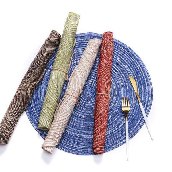 coaster table mat cotton yarn insulation pad solid round design placemats linen non slip kitchen accessories
coaster table mat cotton yarn insulation pad solid round design placemats linen non slip kitchen accessories