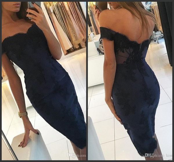 fashion elegant off-the-shoulder short prom gowns mermaid lace appliques homecoming dresses formal evening gowns cocktail party dress, Black
fashion elegant off-the-shoulder short prom gowns mermaid lace appliques homecoming dresses formal evening gowns cocktail party dress, Black