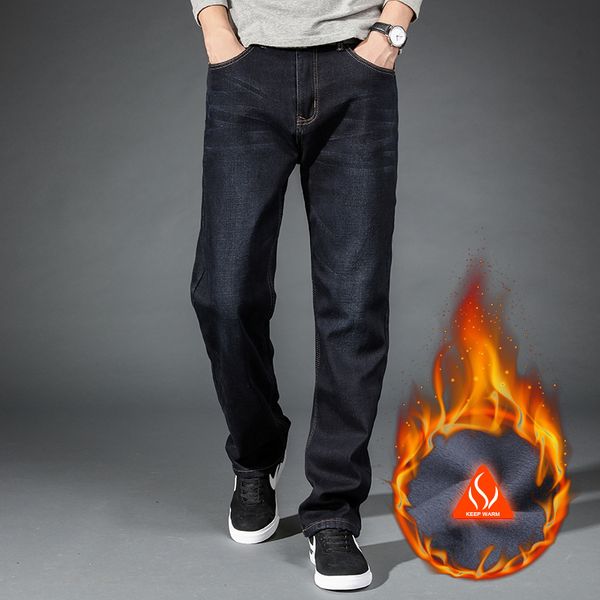 2020 winter warm men's jeans thick stretch denim jeans straight fit trousers male cotton pants men large size40 42 44, Blue
2020 winter warm men's jeans thick stretch denim jeans straight fit trousers male cotton pants men large size40 42 44, Blue