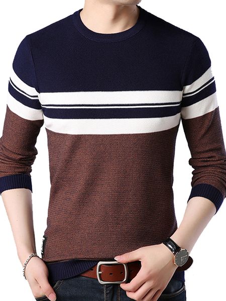 liseaven men sweaters spring men's pullovers o-neck sweater mens striped long sleeve male pullover sweater, White;black
liseaven men sweaters spring men's pullovers o-neck sweater mens striped long sleeve male pullover sweater, White;black