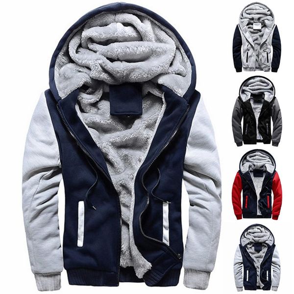 men winter fleece hoodies sweatshirt coat men casual thick warm hoodie jacket, Black;brown
men winter fleece hoodies sweatshirt coat men casual thick warm hoodie jacket, Black;brown