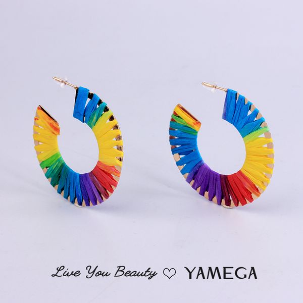 yamega winding rope rainbow hoop earrings unique iridescence gold bohemian drop earrings for women jewelry gifts new arravel, Golden;silver
yamega winding rope rainbow hoop earrings unique iridescence gold bohemian drop earrings for women jewelry gifts new arravel, Golden;silver