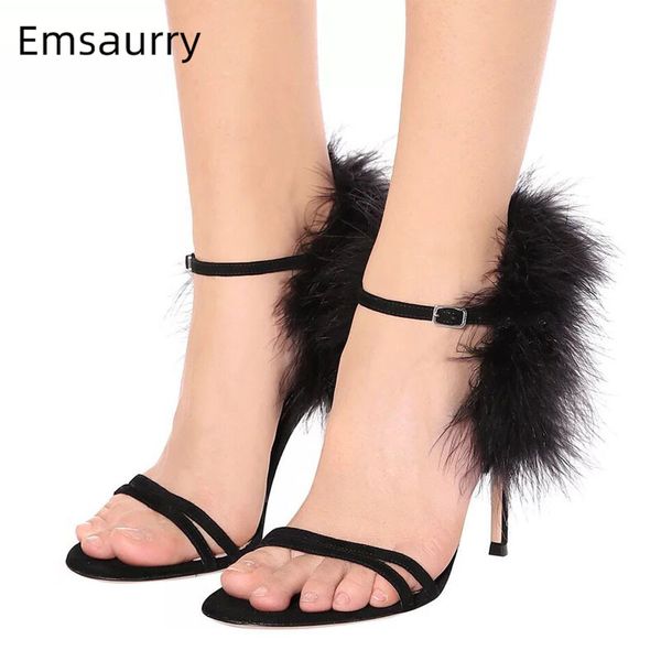 2020 summer feather gladiator sandals women stiletto heel open toe strap fashion catwalk sandalias mujer chaussure femme, Black
2020 summer feather gladiator sandals women stiletto heel open toe strap fashion catwalk sandalias mujer chaussure femme, Black