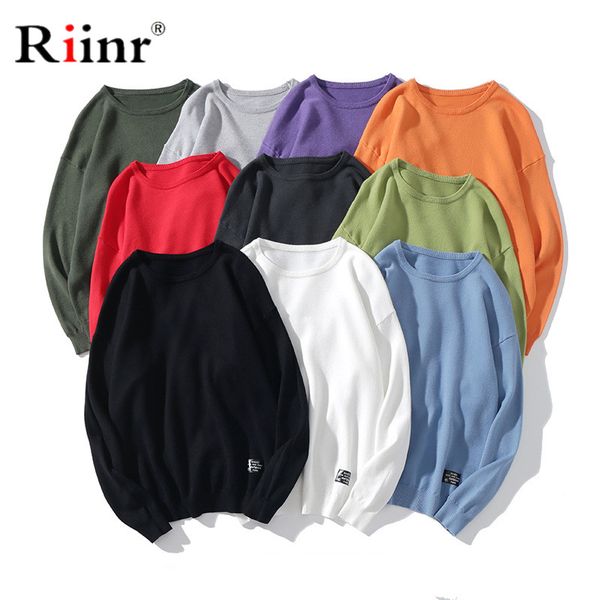 riinr casual brand men o-neck sweaters autumn men's solid long sleeve knitting pullovers warm solid color sweater male clothing, White;black
riinr casual brand men o-neck sweaters autumn men's solid long sleeve knitting pullovers warm solid color sweater male clothing, White;black