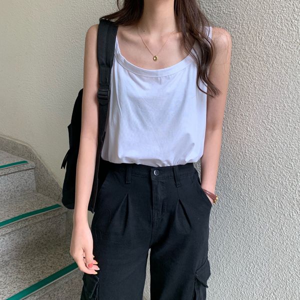 summer korean version of harajuku loose bf small camisole female wild net red elegant style wearing a sleeveless top, White
summer korean version of harajuku loose bf small camisole female wild net red elegant style wearing a sleeveless top, White