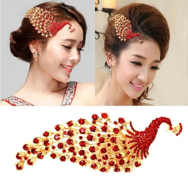 himstory chinese lucky peacock phoenix tiara combs bridal hair accessory hairwear, White;golden
himstory chinese lucky peacock phoenix tiara combs bridal hair accessory hairwear, White;golden