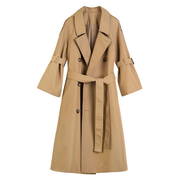 khaki windbreaker female 2019 new autumn fashion double breasted long trench coat women trumpet sleeve belt cloak mujer ns1345, Tan;black
khaki windbreaker female 2019 new autumn fashion double breasted long trench coat women trumpet sleeve belt cloak mujer ns1345, Tan;black