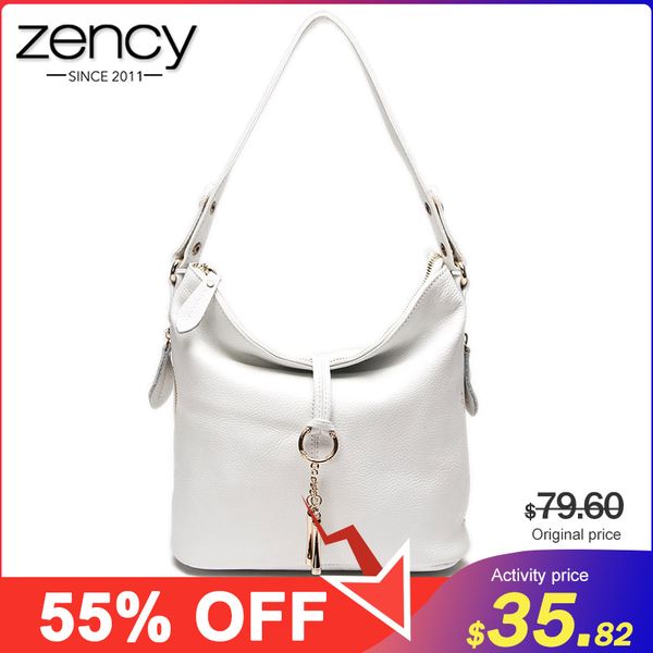 zency new fashion designer women shoulder bag metal tassel 100% genuine leather lady messenger elegant gift handbag white
zency new fashion designer women shoulder bag metal tassel 100% genuine leather lady messenger elegant gift handbag white