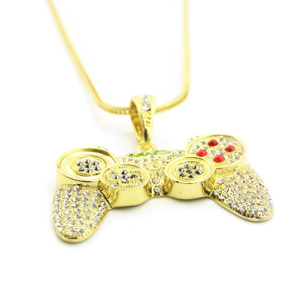 fashion-necklace jewelry fashion gold iced out ps4 game controller pendant necklace for men, Silver
fashion-necklace jewelry fashion gold iced out ps4 game controller pendant necklace for men, Silver