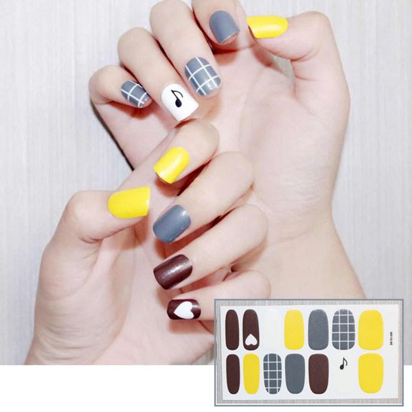 14 pcs/sheet matte full nail stickers diy water-proof nail art decoration mdf, Black
14 pcs/sheet matte full nail stickers diy water-proof nail art decoration mdf, Black