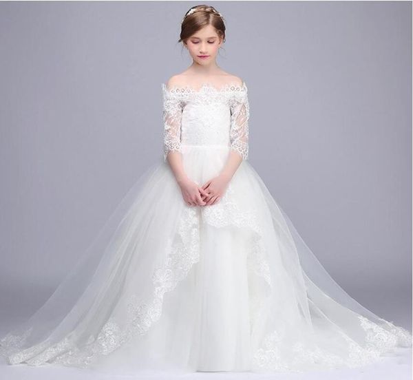 2019 latest flower girls dresses for weddings off shoulder lace appliques girls pageant wear wedding gowns prom wear birthday dress, White;blue
2019 latest flower girls dresses for weddings off shoulder lace appliques girls pageant wear wedding gowns prom wear birthday dress, White;blue
