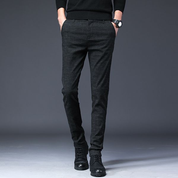 men's pants 2021 spring summer casual slim straight trousers male fashion stretch business size 28-38 pantalon hombre, Black
men's pants 2021 spring summer casual slim straight trousers male fashion stretch business size 28-38 pantalon hombre, Black