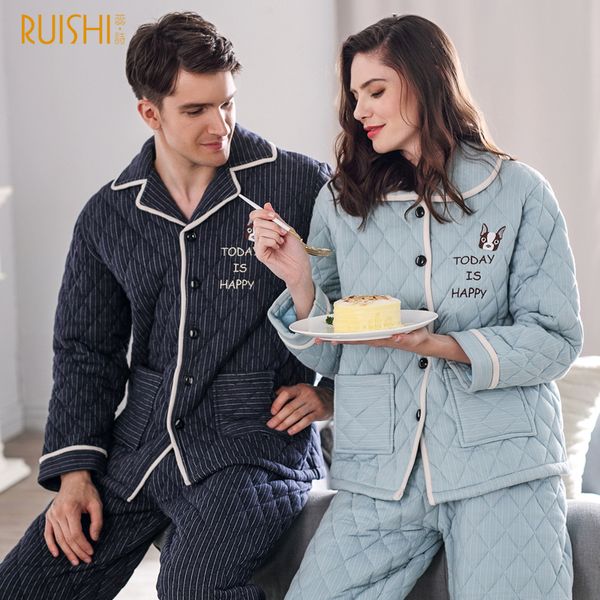 j&q new couple pajama sets embroidered pajamas pijama pareja hombre y mujer thicken winter warm clothing couple sleepwear, Blue;gray
j&q new couple pajama sets embroidered pajamas pijama pareja hombre y mujer thicken winter warm clothing couple sleepwear, Blue;gray