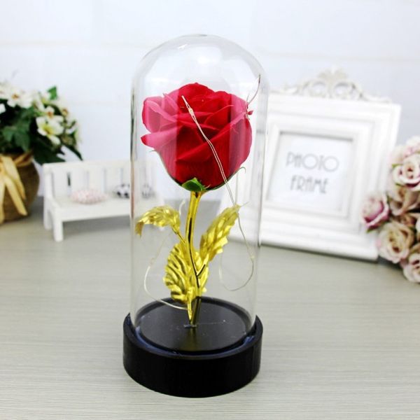 rose eternal flower micro landscape decoration with lights valentine's day 
rose eternal flower micro landscape decoration with lights valentine's day