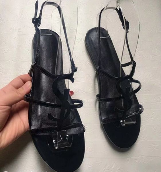 2019 designer shoes style patent leather summer flat women unique letters sandals dress wedding shoes shoes eu:35-42 05, Black
2019 designer shoes style patent leather summer flat women unique letters sandals dress wedding shoes shoes eu:35-42 05, Black