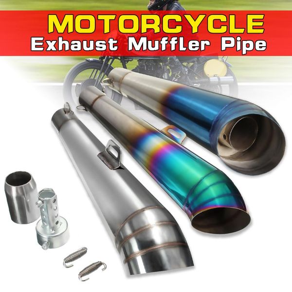 universal 38-51mm motorcycle scooter gp blue exhaust muffler pipe street bike sliencer 440mm stainless steel modified exhaust
universal 38-51mm motorcycle scooter gp blue exhaust muffler pipe street bike sliencer 440mm stainless steel modified exhaust