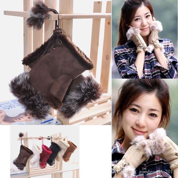 13 color winter women warm beautiful rabbit fur gloves lady' winter fingerless mmulti-colored half-fingers glove [sku:a479, Blue;gray
13 color winter women warm beautiful rabbit fur gloves lady' winter fingerless mmulti-colored half-fingers glove [sku:a479, Blue;gray