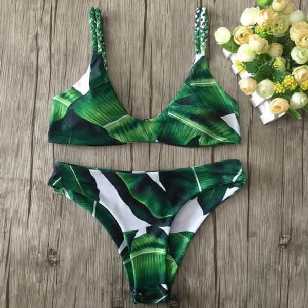 womens bikini set leaves for rope swimsuit push up swimwear classical womens swimsuits charming biquini, White;black
womens bikini set leaves for rope swimsuit push up swimwear classical womens swimsuits charming biquini, White;black