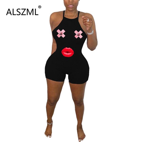 women's jumpsuits & rompers 2021 women fashion black hanging neck sleeveless backless tight night club party lady overalls, Black;white
women's jumpsuits & rompers 2021 women fashion black hanging neck sleeveless backless tight night club party lady overalls, Black;white