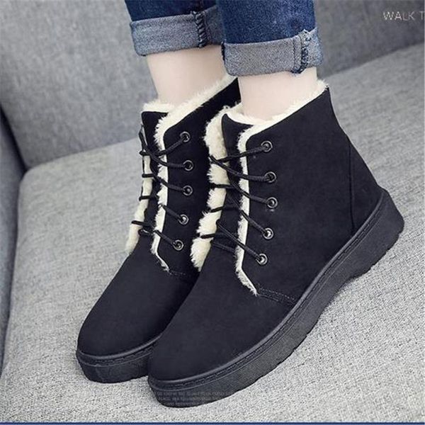 2018 winter waterproof anti-skiing boots female fur one student short tube boots warm thick low-cut cotton shoes, Black
2018 winter waterproof anti-skiing boots female fur one student short tube boots warm thick low-cut cotton shoes, Black