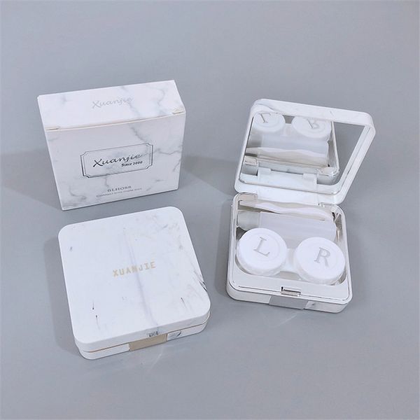 marble pattern square contact lens case ins temperament contact lens case travel glasses as gift care box, Silver
marble pattern square contact lens case ins temperament contact lens case travel glasses as gift care box, Silver
