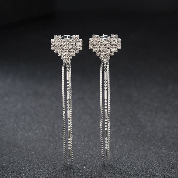tassels twinkle hollow out geometry heart shaped ear nail woman concise joker personality pure silver filled drill earrings, Golden
tassels twinkle hollow out geometry heart shaped ear nail woman concise joker personality pure silver filled drill earrings, Golden