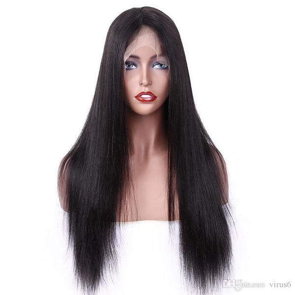 2019 new fashion brazilian real 100% human remy/virgin hair swiss lace front straight wigs, Black
2019 new fashion brazilian real 100% human remy/virgin hair swiss lace front straight wigs, Black