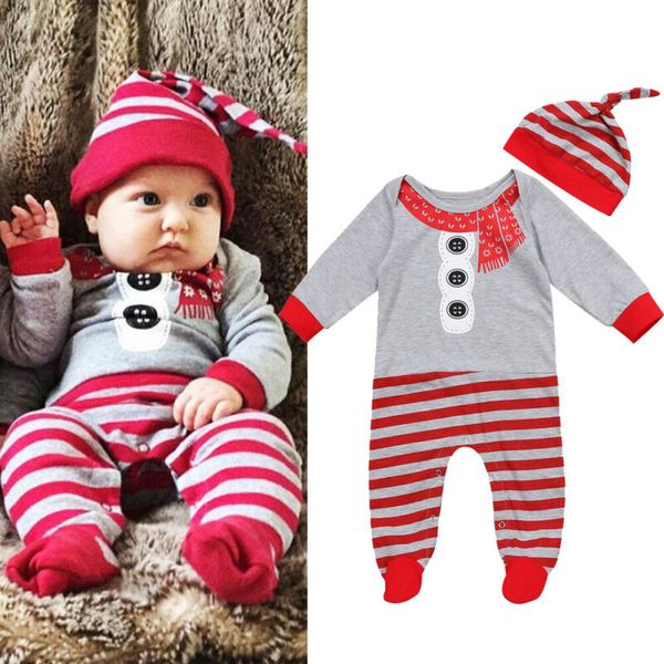 2020 new arrival xmas santa baby boys girls cotton romper striped casual jumpsuit hat outfits clothes, Blue
2020 new arrival xmas santa baby boys girls cotton romper striped casual jumpsuit hat outfits clothes, Blue