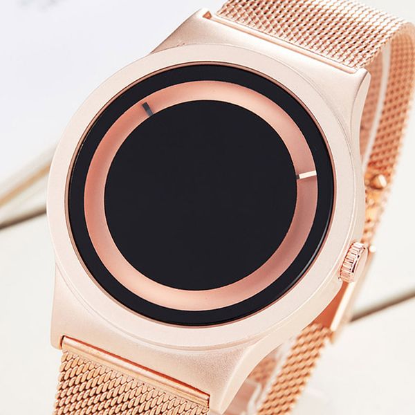 creative watch couple rose gold black watches men women unique turntable dial wristwatch casual sport steel male quartz clock, Slivery;brown
creative watch couple rose gold black watches men women unique turntable dial wristwatch casual sport steel male quartz clock, Slivery;brown
