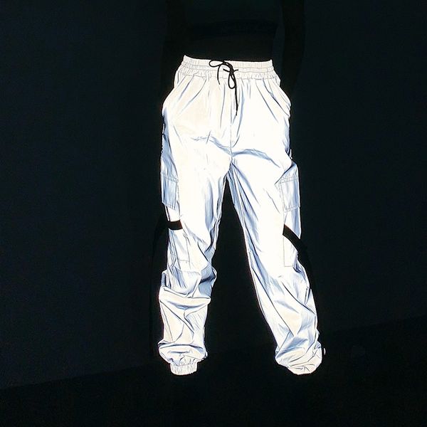 women's pants & capris women reflective trousers disco dancing street hip hop beam leg female reflect long jogging bottoms waterproof w, Black;white
women's pants & capris women reflective trousers disco dancing street hip hop beam leg female reflect long jogging bottoms waterproof w, Black;white
