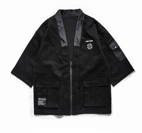 mens japanese zip kimono jackets male harajuku front pockets kimono jacket streetwear 2018 hip hop fashion casual coats, Black;brown
mens japanese zip kimono jackets male harajuku front pockets kimono jacket streetwear 2018 hip hop fashion casual coats, Black;brown