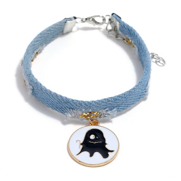 maxi простой моды шлифовальной жан paillette хэллоуин сплава привидения аксессуары браслет, для моды vsco девочек, креативный дизайнер брасл, Black 
maxi простой моды шлифовальной жан paillette хэллоуин сплава привидения аксессуары браслет, для моды vsco девочек, креативный дизайнер брасл, Black