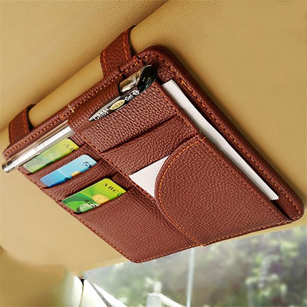 microfiber pu leather car sun visor glasses clip / card holder multifunctional storage bag clip
microfiber pu leather car sun visor glasses clip / card holder multifunctional storage bag clip