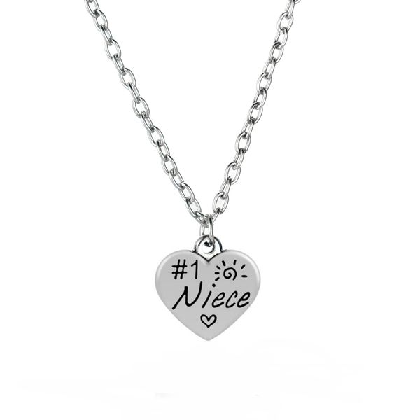 family love chain necklace niece heart pendant girls kids children women charm party birthday jewelry christmas xmas gifts chain, Silver
family love chain necklace niece heart pendant girls kids children women charm party birthday jewelry christmas xmas gifts chain, Silver